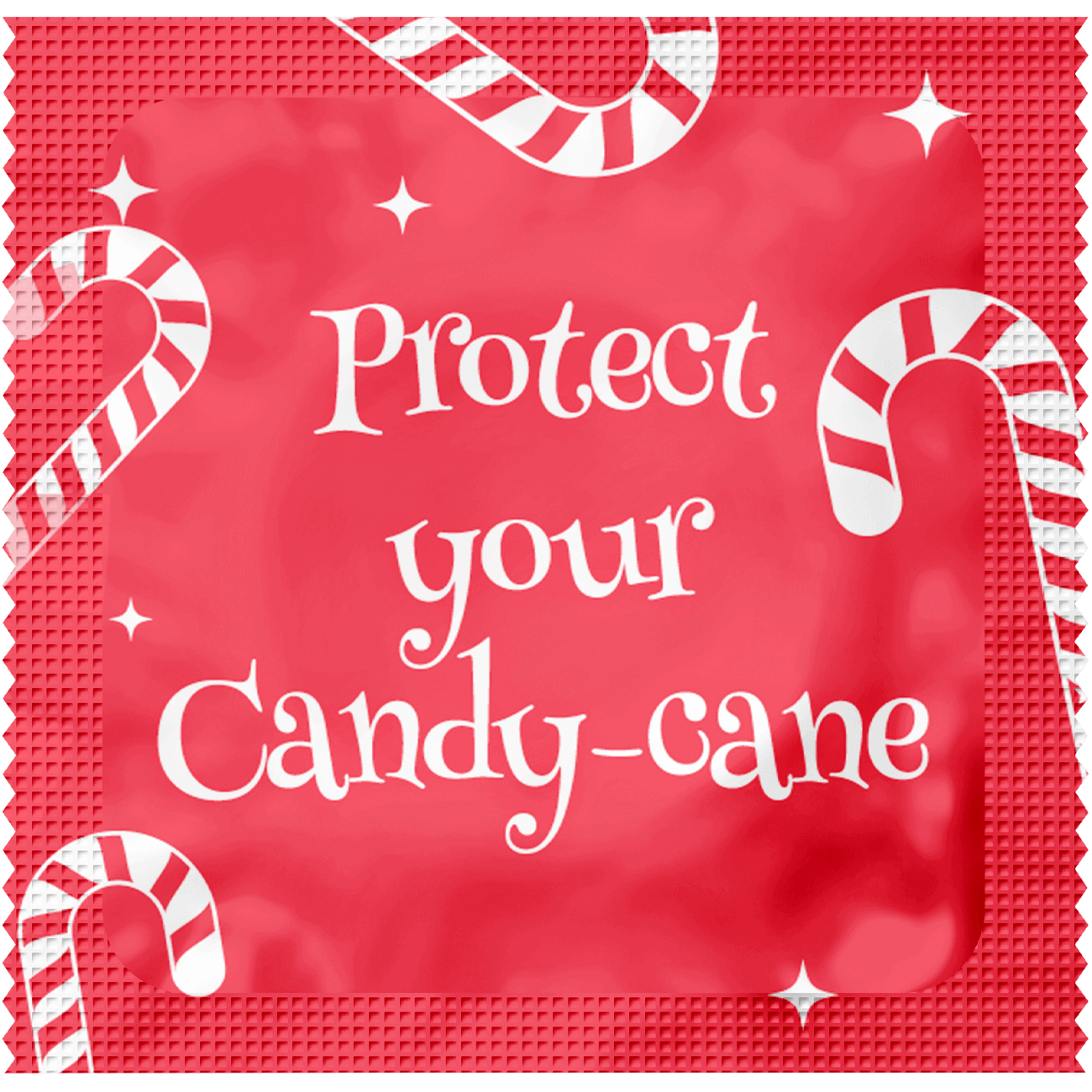 Candy cane condom